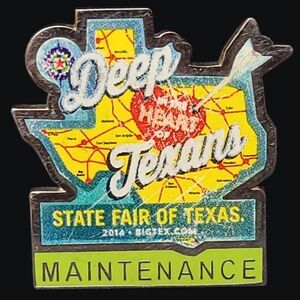2014 Deep In The Heart Of Texans State Fair of Texas Maintenance Lapel Pin